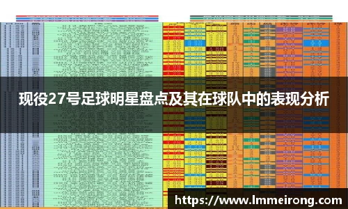 现役27号足球明星盘点及其在球队中的表现分析